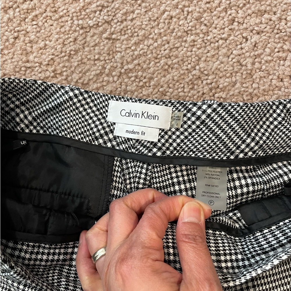CALVIN KLEIN 2pcs Set pinstripe Pants & Blazer Suit Petite - Picture 9 of 13